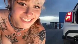 German Teen Masturbation On Road