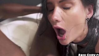 ANALFURY - Skinny Megan Venturi gets a mouthful of cum after ANAL riding BBC (Mike Chapman)